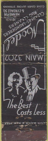 Matchbook Cover - Model Cleaners Laundry Minneapolis MN POOR