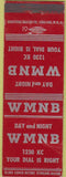 Matchbook Cover - WMNB Radio 1230 WEAR
