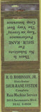 Matchbook Cover - Shur Rane System Rain Machine agriculture sprinkers WEAR