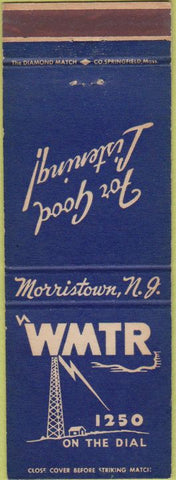 Matchbook Cover - WMTR Radio Morristown NJ