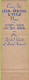 Matchbook Cover - WMTR Radio Morristown NJ