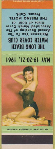 Matchbook Cover - Long Beach Match Club Fresno CA pinup