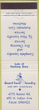 Matchbook Cover - Desert Hand Laundry Dry Cleaning Palm Springs CA