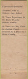 Matchbook Cover - Herman Linn Election Bexar County TX 1956 WEAR