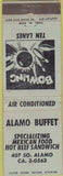 Matchbook Cover - Alamo Buffet San Antonio TX WEAR