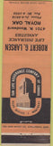 Matchbook Cover - Sun Life Insurance Royal Oak MI