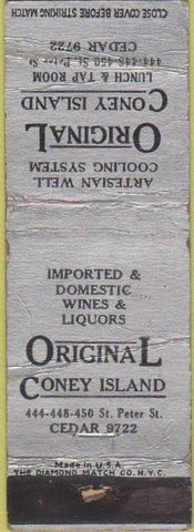 Matchbook Cover - Original Coney Island St Paul? POOR