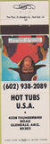 Matchbook Cover - Hot Tubs USA Glendale AZ