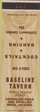 Matchbook Cover - Baseline Tavern Mesa AZ