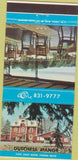 Matchbook Cover - Dutchess Manor Beacon NY 30 Strike
