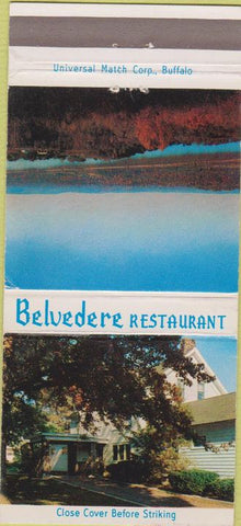 Matchbook Cover - Belvedere Restaurant Marlboro NY 30 Strike
