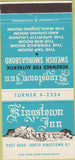 Matchbook Cover - Kingstown Inn North Kingstown RI 30 Strike