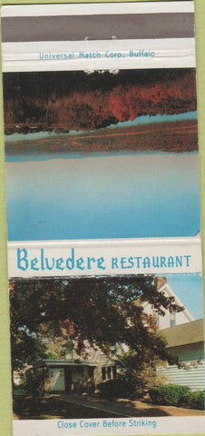 Matchbook Cover - Belvedere Restaurant Marlboro NY 30 Strike