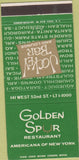 Matchbook Cover - Golden Spur Restaurant Jockey Bar horse racing 30 Strike