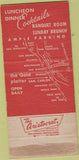 Matchbook Cover - The Gold Platter San Carlos CA 30 Strike