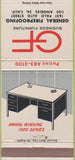 Matchbook Cover - GF Business Furniture office Los Angeles CA 30 Strike