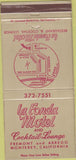 Matchbook Cover - La Fonda Motel Monterey CA 30 Strike