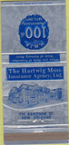 Matchbook Cover - Hartwig Moss Insurance Agency New Orleans LA 30 Strike