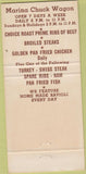 Matchbook Cover - Marina Chuck Wagon San Francisco CA 30 Strike