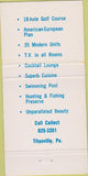 Matchbook Cover - Cross Creek Golf Titusville PA 30 Strike