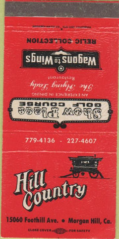 Matchbook Cover - Show Place Golf Course Morgan Hill CA 30 Strike