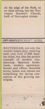 Matchbook Cover - Stad Van Morgen Rotterdam Holland