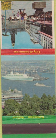 Matchbook Cover - City of Tomorrow Rotterdam Town Hall Rotterdam Holland