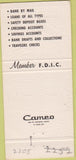 Matchbook Cover - 1st National Bank of Cleveland OH 30 Strike