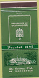 Matchbook Cover - Country Club of Rochester NY 30 Strike