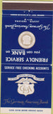 Matchbook Cover - German National Bank Jasper IN 30 Strike