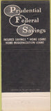 Matchbook Cover - Prudential Federal Savings Salt Lake City UT 30 Strike