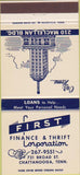 Matchbook Cover - First Finance Thrift Chattanooga TN 30 Strike