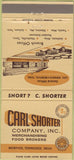 Matchbook Cover - Carl Shorter Co Merchandise Memphis TN 30 Strike