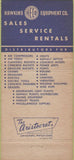 Matchbook Cover - Hawkins Equipment Co Memphis TN 30 Strike