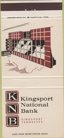 Matchbook Cover - Kingsport National Bank Kingsport TN 30 Strike