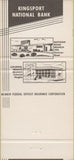 Matchbook Cover - Kingsport National Bank Kingsport TN 30 Strike