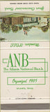 Matchbook Cover - Atlanta National Bank Atlanta TX STAINED 30 Strike