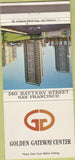 Matchbook Cover - Golden Gateway Center San Francisco CA 30 Strike