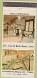Matchbook Cover - Sal's Casa Di Bella Beauty Salon Downey CA 30 Strike