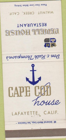 Matchbook Cover - Newell House Restaurant Walnut Creek CA 30 Strike