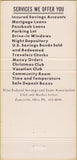 Matchbook Cover - First Federal Savings Zanesville OH 30 Strike