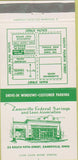 Matchbook Cover - Zanesville Federal Savings Loan OH 30 Strike