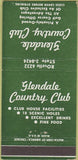 Matchbook Cover - Glendale Country club Chicago IL 30 Strike
