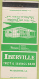 Matchbook Cover - Iberville Trust Savings Plaquemine LA 30 Strike