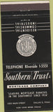 Matchbook Cover - Southern Trust Mortgage Co Dallas TX 30 Strike