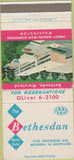 Matchbook Cover - Bethesdan Motor Hotel Bethesda MD 30 Strike