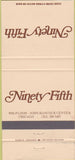 Matchbook Cover - Ninety Fifth Chicago IL 30 Strike
