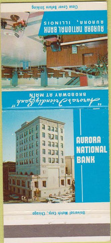Matchbook Cover - Aurora National Bank IL 30 Strike