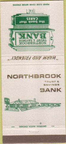 Matchbook Cover - Northbrook Trust Savings IL 30 Strike