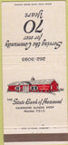 Matchbook Cover - State Bank of Hammond IL 30 Strike